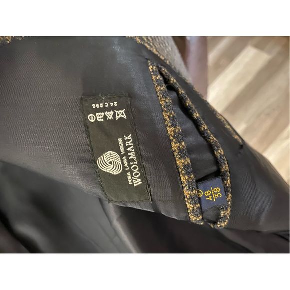 MASSIMO DUTTI HANDMADE OVERSIZED WOOL CHECK TARTAN COAT RARE Size 48/38 - Picture 5 of 9